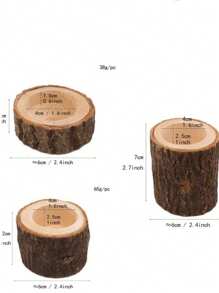 Support de bougie en bois fait main, bougeoir de style européen vintage, accessoire de décoration pour la maison et les mariages, décoration artisanale en bois en gros, support de bougie en écorce de bouleau, pièce décorative artisanale, fournitures scolaires, rentrée scolaire