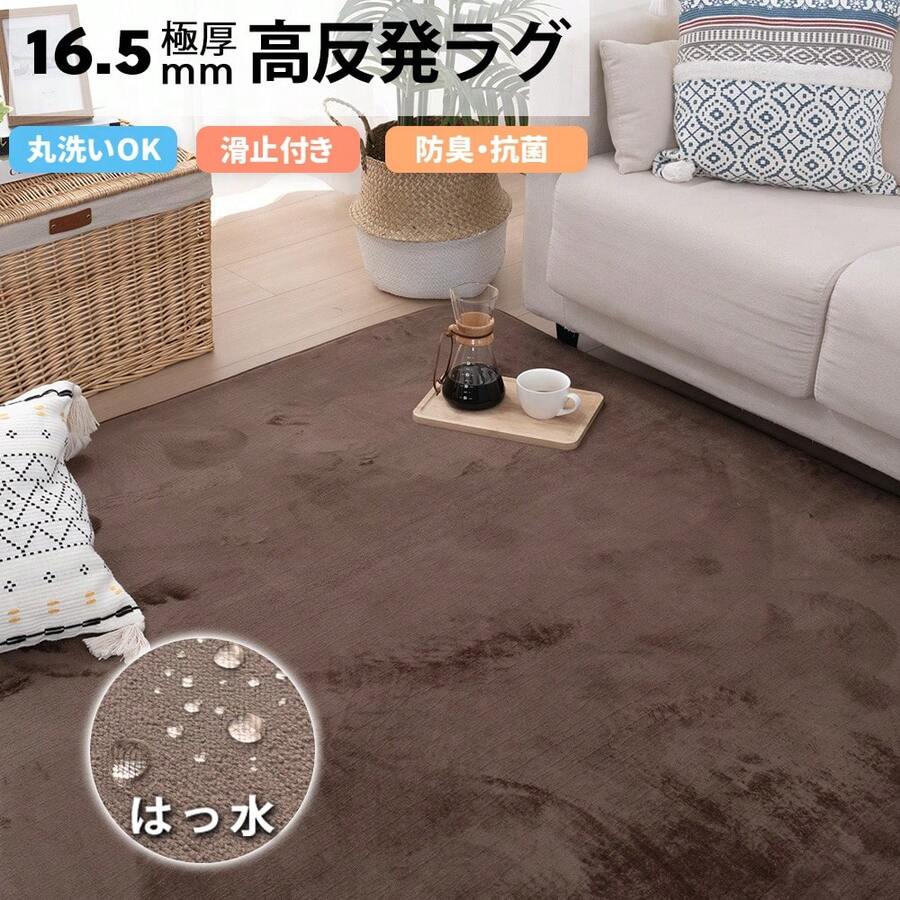 Rug, Washable, All Season, Room Mat, Small, Play Mat, Nordic, Anti-Mite, Non-Slip, Washable Rug, Compatible With Hot Carpet, Compatible With Floor Heating, Summer, Winter, Mat, Rug Mat, Carpet, Rug Carpet, Flannel, Washable, Carpet, Living Room