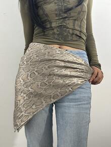 1 chiếc khăn quàng cổ họa tiết da rắn cổ điển, khăn trùm đầu thanh lịch dành cho nữ, khăn che nắng ngoài trời, phụ kiện váy áo. - Nhiều màu - Xem 4