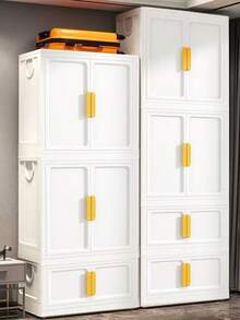 5/4/3/2/1 Easy-Install Thickened Baby Wardrobe, Nursery Storage Cabinet, Household Snacks & Clothes Organizer Box, Children Small Closet - Multicolor - View 5