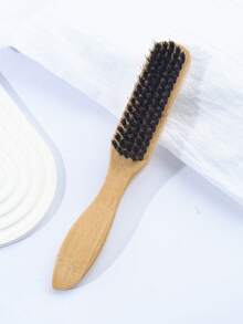 Boar Bristle Hair And Beard Brush For Men And Women - Unscented Mane Bristle Professional Barber Styling Brush For Thick/Thin Hair, Fade And Clipper Cleaning Comb, Slick Back Smoothing Tool,Back To School,Travel Holiday Essentials,Hair Accessories For Women - Multicolor - View 3