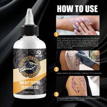 DQFART 1PCS/2PCS 120ML Tattoo Transfer Gel Easy Tattoo Design Transfer Convenient Auxiliary Tool For Tattoo Artists Tattoo Design Transfer Gel For Body Art - 120ML - View 8