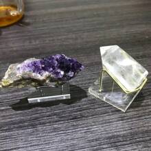 1 Stück Mineralienständer, Acryl Mineralien Sockel & Kristallkugel Halter Regal, Mineralienständer, Fossil Ausstellungsregal, Steine, Vermessung, Achat, Kristalle, Rohsteine, einzigartiger Steinständer, Handyhalter, Weihnachtsgeschenk