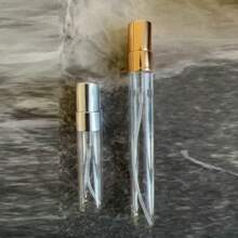 Juego de 20 botellas de vidrio recargables de 2ml, 3ml, 5ml y 10ml con tapa de metal de aluminio, botellas de spray de vidrio portátiles para muestra de perfumes