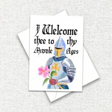 Welcome To Medieval Birthday Cards, Senior Birthday Cards, 40th Birthday Cards, Medieval Knight Birthday Cards, Renaissance Birthday Cards, Birthday Party Cards, Funny Cards, Cute Cards