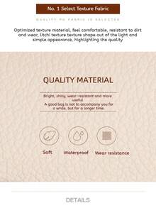 Women's Handbag Texture Fashion Hundred Commuter Bag Large Capacity Tote Shoulder Bag - White - View 5