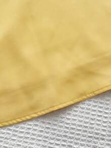 Summer Cute Woven Solid Color Camisole Dress For Girls - Yellow - View 5