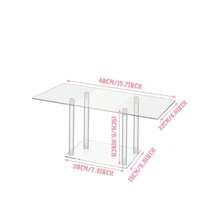1pc Acrylic Transparent Cake Stand Display Set, Acrylic Dessert Table Showcase, Suitable For Birthday, Wedding, Baby Shower Party, Square Tray - Clear - View 14