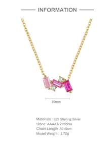 1Pc 925 Sterling Silver Necklace For Women Luxury Style Stackable Necklace Perfect For Daily Wear Bridal Jewelry Fine Jewelry