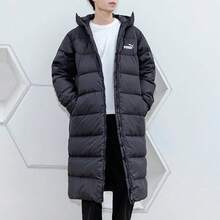 Chaqueta con capucha acolchada ligera para hombre Puma, chaqueta larga básica y casual, cortavientos, cálida y cómoda 67243501 - Negro - Ver 1