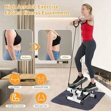 Aerobic Mini Stepper Arm Leg Thigh Toner Fitness Cardio Step Workout Machine UK - Black - View 5
