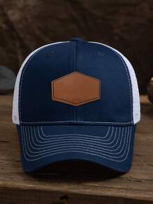 1 pieza Gorra de béisbol de malla con grabado láser personalizable, unisex, se puede personalizar con tu texto/nombre/logotipo/eslogan, casual al aire libre con protección UV, ajustable, transpirable, gorra de béisbol de malla, gorra de camionero, regalo para amigos/niños/adolescentes/padres/parejas/San Valentín/Día de la Madre