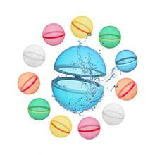 10pcs/Set Sophisticated Refillable Silicone Squeeze Balls, Suitable For Party, Beach, Vacation, Perfect Gift - Multicolor - View 5