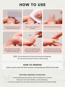 10 件/套短圆形 Xs/S/M/L 棺材奶油凝胶指甲，手工制作，可爱元素，指甲宝石和艺术，高端，美白按压指甲美甲用品指甲 - 棕色 - 查看 9