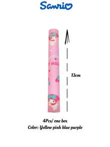 Sanrio New 4pcs Sanrio Hello Kitty Paintbrush My Melody Cute Cartoon Highlighter Kuromi Office Stationery Cinnamoroll Quick-Drying Marker Pen Classroom Family School Stationery Theme Party Reward Items Back-To-School Season School Essentials Learning Tools