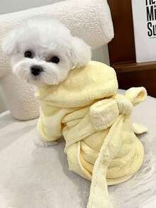 Pet Cat & Dog Absorbent Bath Towel, Quick Drying Bathrobe - Multicolor - View 17