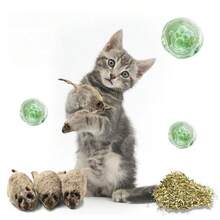 全新可爱有趣的猫咪毛绒逼真老鼠，适合放松、自娱自乐、磨牙、咬人、玩乐、宠物猫玩具 - 深灰色 - 查看 2