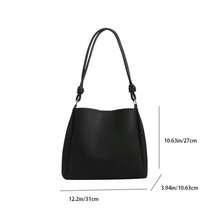 Niche Design Fashionable Foreign 2025 New Fall And Winter Broadband Shoulder Bag Popular Bucket Bag - Coffee - View 3