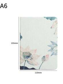"Ins-Style Flora" Chic Floral Fabric Notebook - A5 Size, Artistic Journal & Diary With Fresh Design"Oriental Silk" Back To School