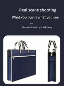 Oxford Cloth Zipper Document File Folder, Large Capacity Briefcase For Office Meeting, Wholesale Organizer Bag School Supplies, Back To School