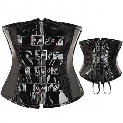 1pc Women's Zipper Front Shaping , Waist Cincher Corset Style Shapewear, Short Torso Slimming Outerwear, Suitable For Everyday Wear Women Corset Belt For Dress,Waist Trainer Waist-Shaping For Cinched Waist And Tummy Control