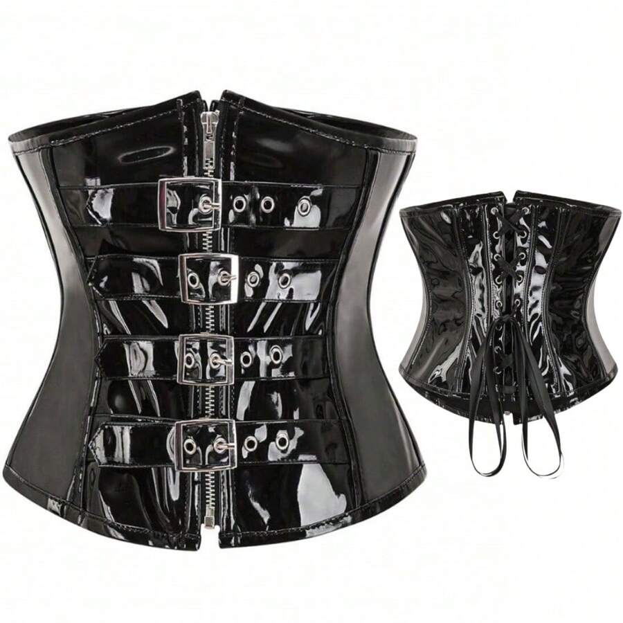 1pc Women's Zipper Front Shaping , Waist Cincher Corset Style Shapewear, Short Torso Slimming Outerwear, Suitable For Everyday Wear Women Corset Belt For Dress,Waist Trainer Waist-Shaping For Cinched Waist And Tummy Control