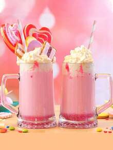 1/25/50支粉色系列吸管、吸管、厨房用具、礼品装饰和派对用品吸管适用于冷饮和饮料，适合夏季派对、婚礼、生日、卡通装饰 - 彩色 - 查看 2