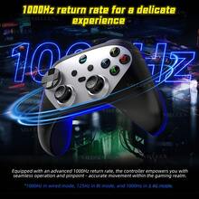 无线游戏手柄 1000Hz Hall 摇杆 适用于 Switch/PC/IOS/Android 游戏控制器 适用于 支持六轴陀螺仪涡轮 - 多色 - 查看 6