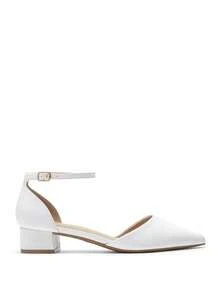 Zapatos de talón de Mujer con Puntera Cerrada - Blanco - Ver 6