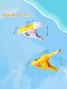 带储物袋的大号沙滩巾夹、塑料小丑鱼沙滩巾夹、衣夹、防风衣夹、大号可爱防风衣夹、塑料被子夹、夹持器、度假旅行配件、夏季旅行必需品、学校旅行包、学校配件、学校用品