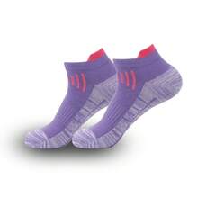 1 Pair Women's Spring/Summer Compression Sports Socks - Low Cut, Shock Absorbing, Breathable, Moisture Wicking, Arch Support, Suitable For Running, Cycling And Outdoor Activities - Multicolor - View 10