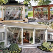 Pc Heavy-Duty Transparent Waterproof Tarp - UV & Scratch Resistant, Ideal For Greenhouses, Balconies & Outdoor Protection - White - View 7