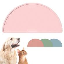 1 pieza Alfombrilla semicircular de silicona para mascotas, adecuada para gatos y perros - Diseño resistente al calor y antideslizante (talla grande de 10 opciones de color) - Certificado FDA/UE, apto para lavavajillas - Regalo ideal para amantes de las mascotas, certificado halal, aprobado por LFGB - Multicolor - Ver 11