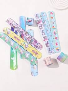 12 Pack Unicorn Bracelets For Kids, Hard Boys Girls Bracelets, Birthday Gifts, Party Prizes, Random Styles Back To School Gifts