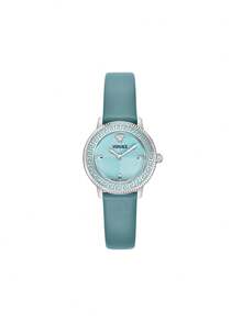 Versace V-Icon Quartz Green Dial Ladies Watch VEUCA0424 - Blue - View 1