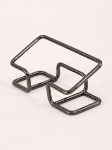 Stainless Steel Metal Name Card Holder, Minimalist Creative Name Card Box Stand For Office, Business, Boss, Teacher, 4 Color Options, Luxury Gold Color Name Card Display Rack