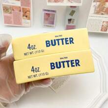 Office Prank Supplies - Realistic Fake Butter Toys, Coworker Prank Gifts, Stress Relief - 黃色 - 查看 6