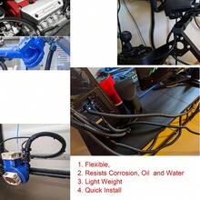 Split Wire Loom Tubing Electrical Wire Conduit, Cord Protectors From Pets No Chew, Puppy Cat Proof Cable Cord Covers, 1/4 Inch 1/2 Inch Flexible Tubing Wire Cover For Automotive Computer USB Cable Power Cord Audio Video Cable Cable Protector, Charger Protector - Black - View 6