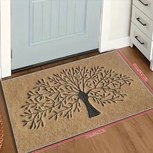 Tree Of Life Design Welcome Doormat, Suitable For Entryway, Kitchen, Living Room And Bedroom, Machine Washable Outdoor Rug Door Mat Bathroom Decor Summer Carpet - Multicolor - View 6