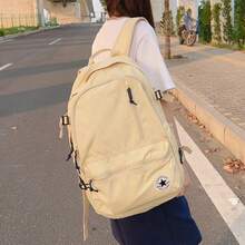 匡威男女通用背包，2026新款运动休闲户外旅行通勤基本款简约日用背包，学生书包 10021138-A11 - 黃色 - 查看 2