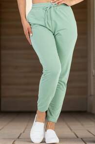 Comfortable Women's Long Jogger Sweatpants With Pockets High Stretch For Everyday Casual And Sporty Wear - Vịnh Xanh - Xem 2