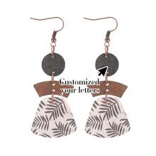 New Bohemian Style Multi-Layer Mix-Match Geometric Wooden Earrings, Fashion Versatile Design - Multicolor - View 2