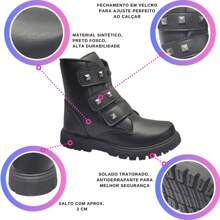 Children's Boots Girls' Combat Boots Tractor-Shaped Ankle Boots Thin Heel Short Shaft Rodeo Casual Comfortable Fashion Blogger Festa Junina