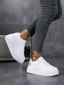 DJSUNNYMIX 女士休闲运动鞋厚底厚底鞋