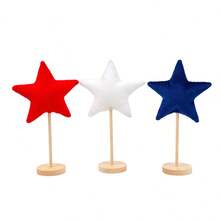 4th Of July Star Decoration, Colorful Standing Desk Ornament Home Decor Party Favors. - Colorful - View 6
