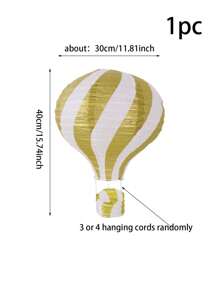 1 Stück, 30cm Papierlaterne Lampenschirm zum Selbermachen, Deckenaufhänger Dekoration für Partys, bunte Heißluftballon Hängedeko für Hochzeiten, Partys und Geburtstage - faltbare Papierlaterne, Weihnachten
