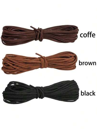 10 Yards 3mm Bulk Lot Man Made Suede Leather String Jewelry Making Thread Cords DIY For Bracelet Necklace