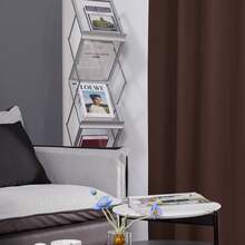 2 Panels Blackout Curtains, Thermal Insulated, Noise Reducing, Grommet Top Window Drapes For Bedroom, Living Room, Nursery, Machine Washable - 巧克力棕 - 查看 6