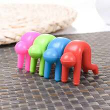 Little Man Spill-Proof Lid Lifter Soup Pot Kitchen Tools Lid Stand Silicone Heat Resistant Holder Keep The Lid Open Dration