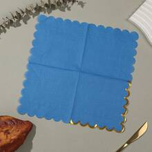 100pcs, 25 Solid Color Hot Stamping Shaped Napkins In 4 Colors Each, Wedding, Birthday, Garden, Party Decoration Napkins, Used For Restaurant, Kitchen, Coffee Shop Decoration Supplies - Multicolor - View 11